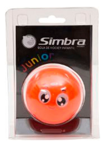 Pelota De Hockey Césped Simbra Junior Emoji Color Naranja