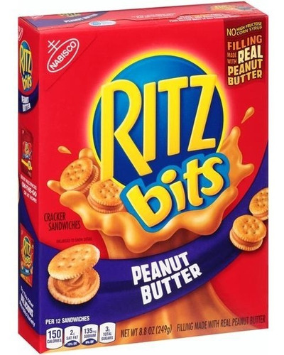 Ritz Bits Peanut Butter 249g Importado 