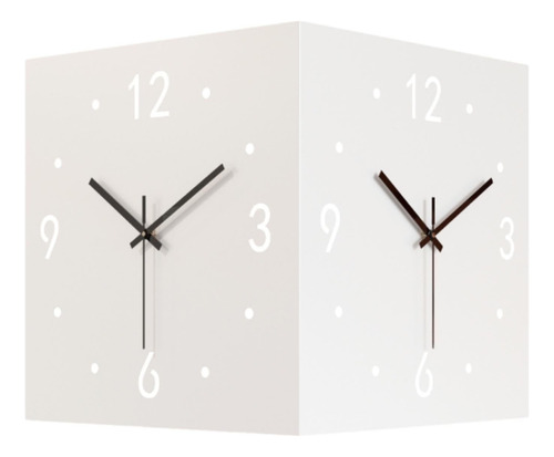 Reloj De Esquina De Doble Cara, Reloj Digital Cuadrado