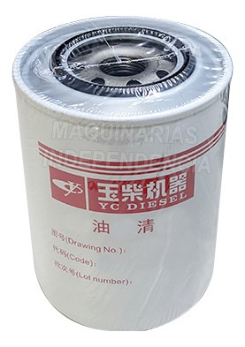 Filtro Aceite Pala Cargadora Lovol Fl920f-ii Motor Yuchai