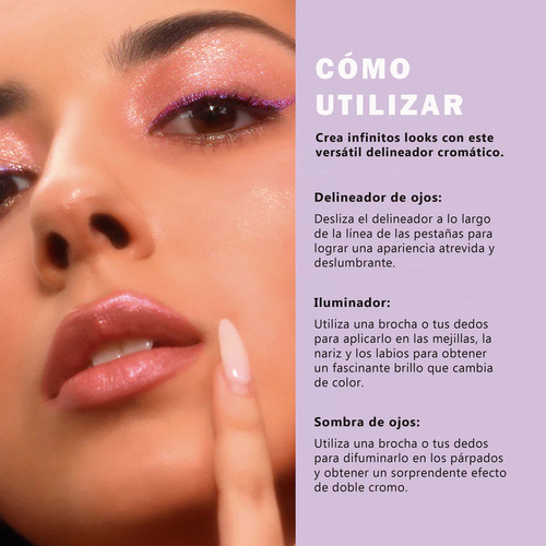 Deineador De Ojos En Gel Chromatic Show Liner Moira Acabado Cromático Color On Cloud 9 009