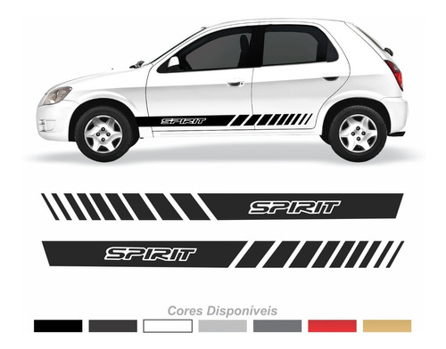 Adesivo Faixa Lateral Celta Spirit Par Tuning Imp33