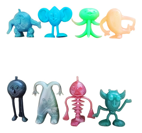 Figuras Vintage Monocromáticas Crater Critters De Kellogg's (Usado)