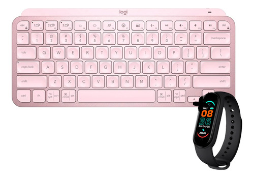 Teclado Logitech Inalámbrico Retroilumi Mx Keys Mini + Reloj