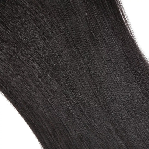Clip Tic Tac Em Cabelo Natural Humano Preto 40cm 70g 6 Peças