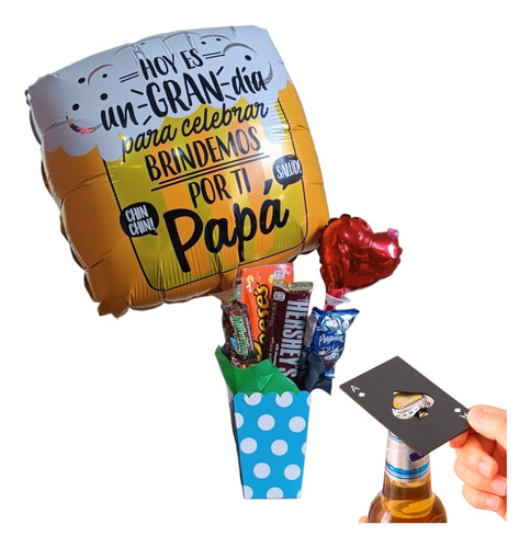 Arreglo De Regalo Combo Dest As (dest + Globos + Chuches)