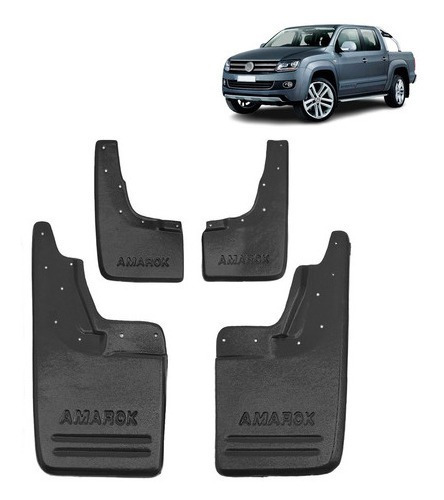 Kit Apara Barro Amarok 2020 2021 2022 4 Peças