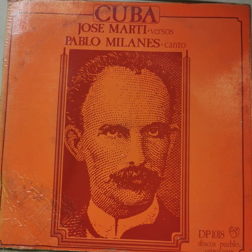 Disco Lp:jose Marti Pablo Milanes- Cuba