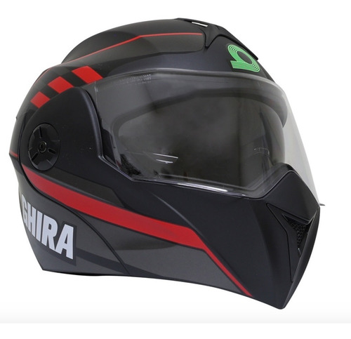 Imagen 5 de 6 de Casco Moto Abatible Ghira Gh1000 Graficos Certificado Dot