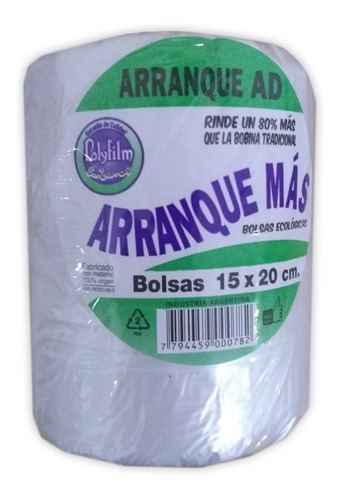 Bolsas Bobina De Arranque 15x20 , Rendidoras, Rinde Más