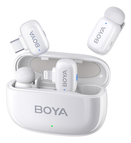 Microfone sem fio USB C para iPhone Boya com inteligência artificial