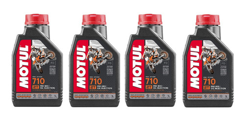 Aceite Sintetico 2 Tiempos Motul 710 4 Litros Motos Motocros