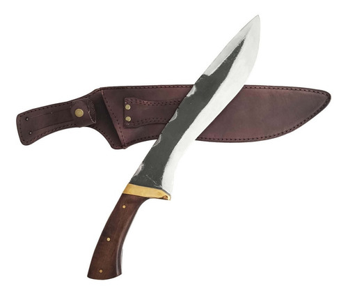 Imagem 7 de 9 de Faca Bushcraft Kukri Machete Zanline Artesanal 12' Pol Facão