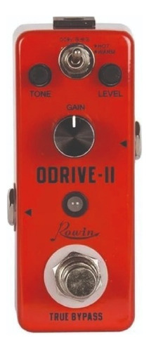 Pedal De Efecto Rowin, Overdrive-b Lef-302b Color Rojo