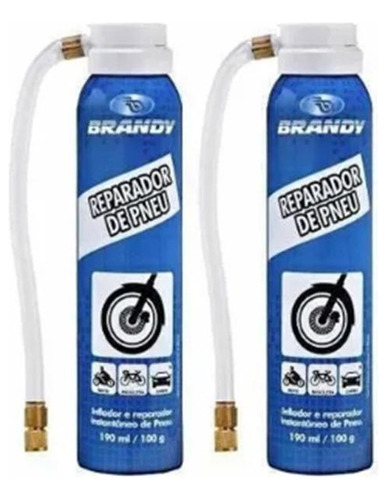 Reparador De Pneu Furado Moto Conserto Rapido 2 Unidade