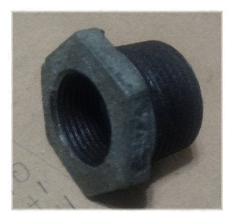 Imagen 2 de 3 de Reduccion Bushing De 1 A 3/4 Pulgadas Hierro Galvanizado