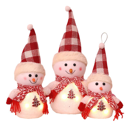 Decoración Navideña, Muñeco De Nieve, Decoración De Mesa