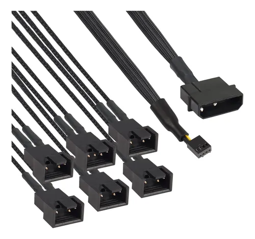comprar Divisor Ventilador Pwm Molex 4 Pine 6 3 Rgb 12 V Pc