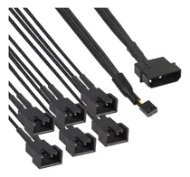 Comprar Divisor Ventilador Pwm Molex 4 Pine 6 3 Rgb 12 V Pc