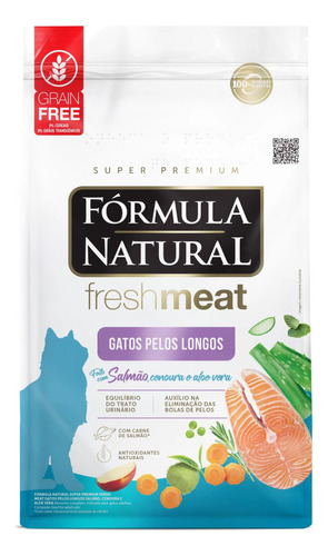 Fórmula Natural Fresh Meat gatos pelos longos 1kg