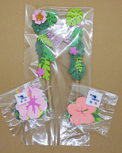 Adorno Torta O Candy Bar Moana Fiesta Tropical Hawaiana