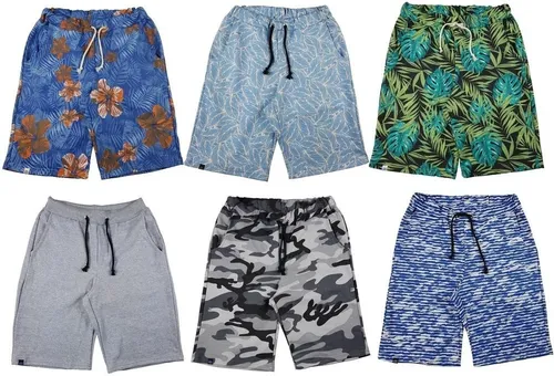 Magazinshop Roupas no Atacado | Kit 10 Bermuda Moletom Masculina Florida Diversos Modelos