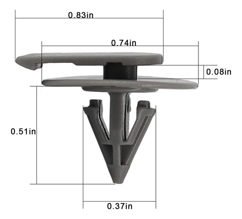 50 Clips Moldura Arco Rueda Guardabarro Plastico Exterior