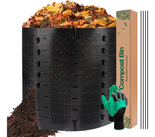 Contenedor De Compost De 220 Galones Uso Exterior, Comp...