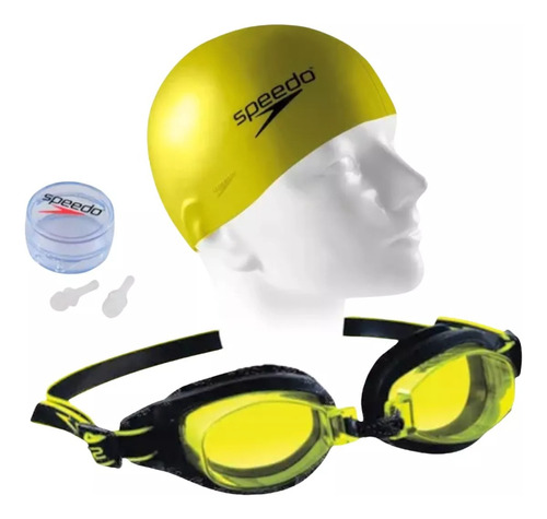 Óculos De Natação Transparente Speedo Googles Para Niños - Amarelo