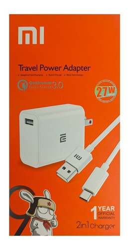 Imagen 4 de 4 de Cargador Xiaomi Redmi 8 /8a Carga Rápida Fast Charger Tipo C
