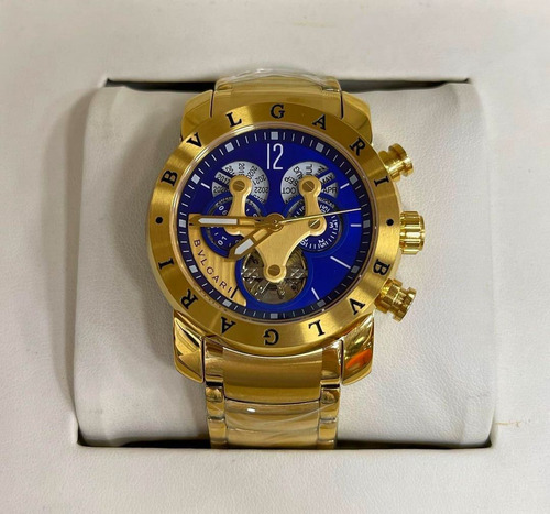 Relógio Bvlgari Hibrid Venom Automático Fundo Azul