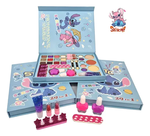 Paleta De Maquiagem Infantil Stitch Sombra E Batons 29-1