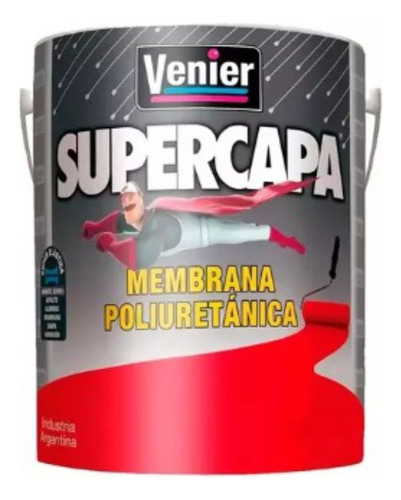 Membrana Poliuretanica Supercapa Protege 5 Lts Venier Rojo