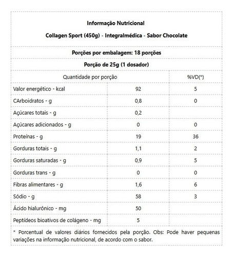 Collagen Sport (450g) - Sabor: Baunilha Baunilha