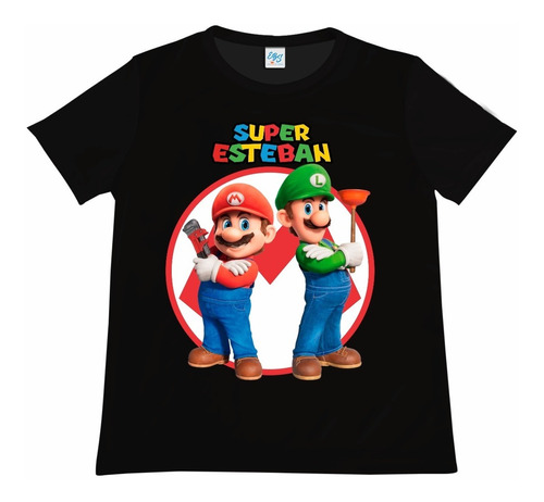 Franela Camisa Para Niño Super Mario Bros Algodon