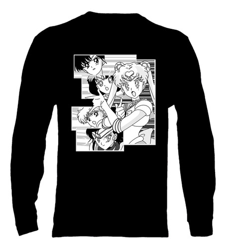 Polera Manga Larga Sailor Moon - Ver 11 - Vale Gamess