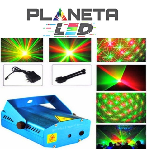 Imagen 1 de 5 de Luces Laser Para Discoteca Bar Profesional Audio Rítmica Dj 