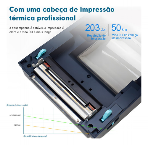 Mini Impressora Wifi Térmica Portátil Sem Fio Recibos 110mm