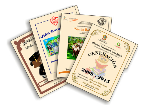 36 Folder O Carpetas Escolares Personalizadas
