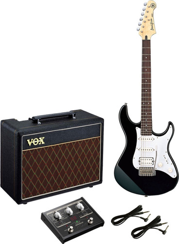 Kit De Guitarra Yamaha Pacifica Amplificador Y Pedalera Vox