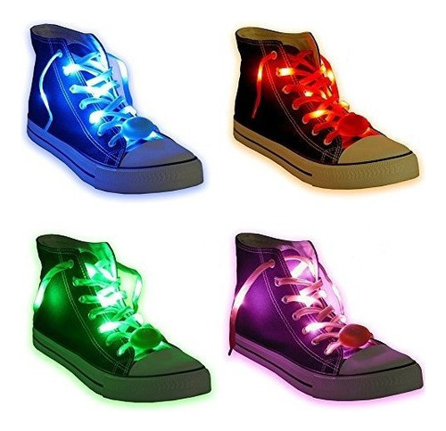 Acmee 6 Pares De Cordones Led De Alta Visibilidad Con Luz De