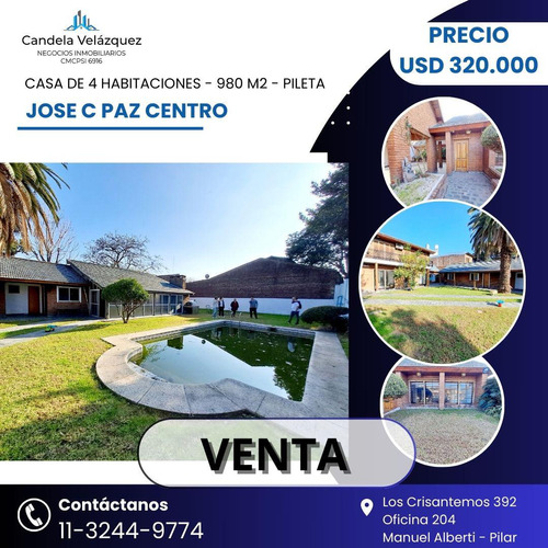 Casa En Venta. 5 Ambientes, Jose C Paz Centro.
