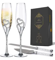 Comprar Kit 2 Copas Para Brindis De Boda Acero Inoxidable Novios