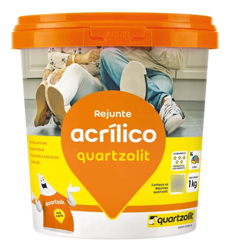 Rejunte Acrílico Weber Quartzolit 1kg - Cores