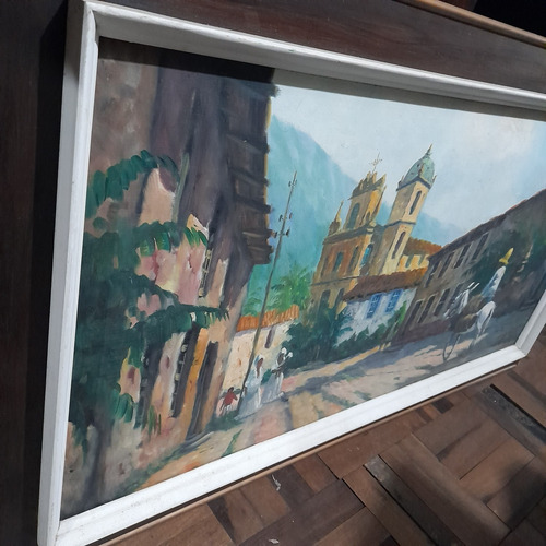 Imagem 2 de 7 de Quadro Rodolfo Tarallo Óleo 100 Cm X 50 Cm. Pintor Uruguaio