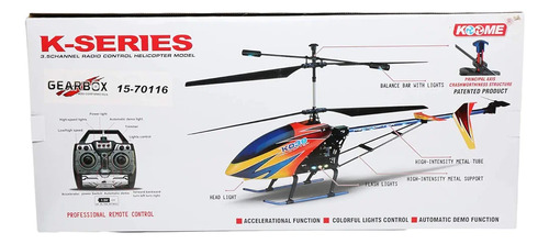 Helicóptero A Control Remoto Recargable 78cm P Niños +12años