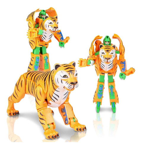 Artcreativity Tiger Robot Action Figure Com 13 Peças Móveis,