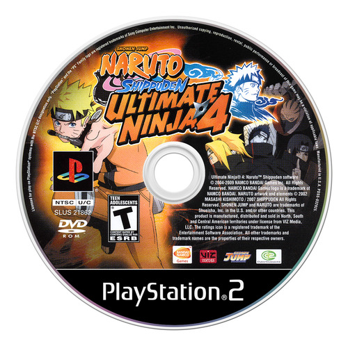 Jogo Naruto: Ultimate Ninja 4 - Ps2 Midia Fisica