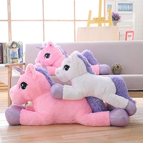 Juguete De Peluche Unicornio Gigante 100 Cm Rosa