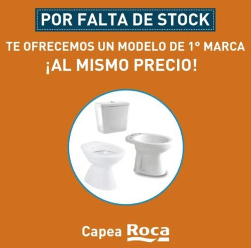 Juego Inodoro Bidet Mochila Vanitory Griferia Sin Interes